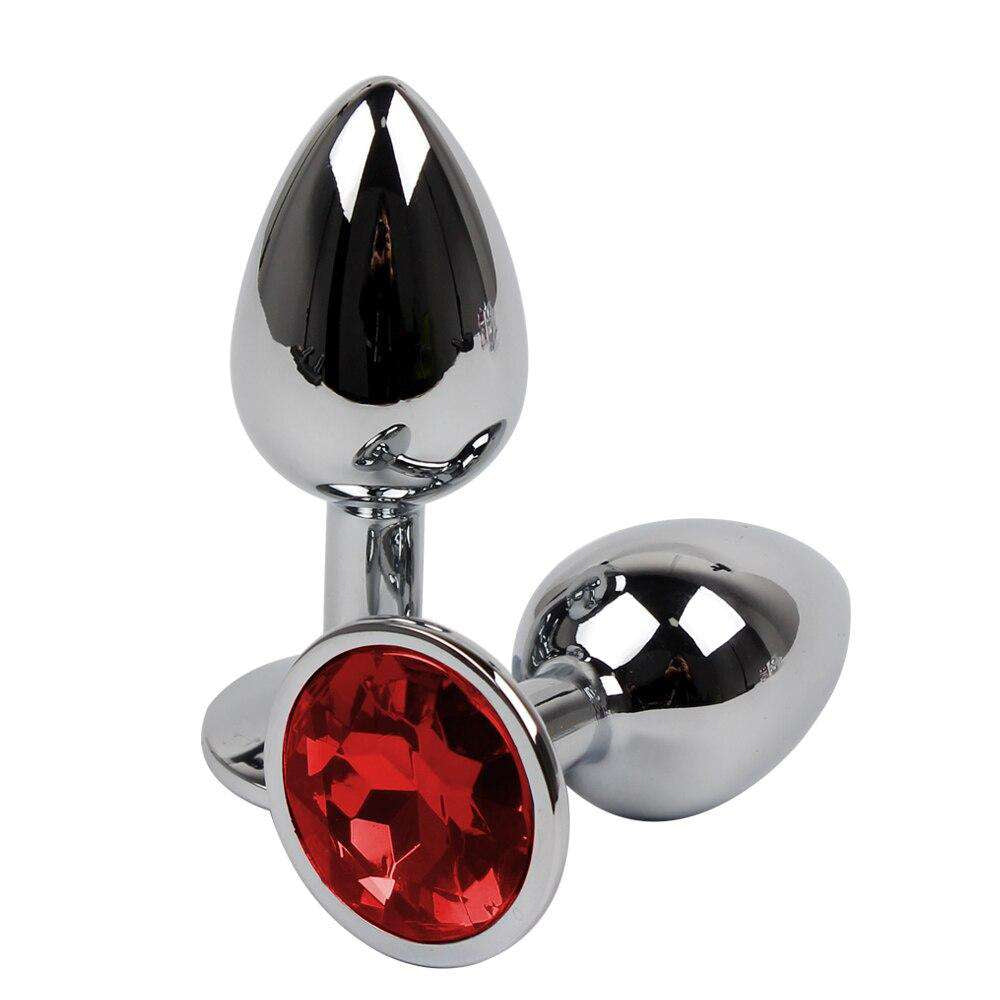 Metal Anal Butt Plug Crystal Jewellery