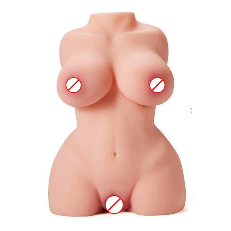 5.5KG Half Body Sex Doll For Men in Pakistan 2 Entrances Breast With Pussy & Anal Solid Silicone Doll