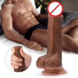Realistic Dildo Suction in Pakistan Skin Brown - 7inch High Quality  - 265g