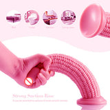 Corn Shape G-Spot Dildo sex toys in Pakistan 7inch Balsam Pear for Women - Pink