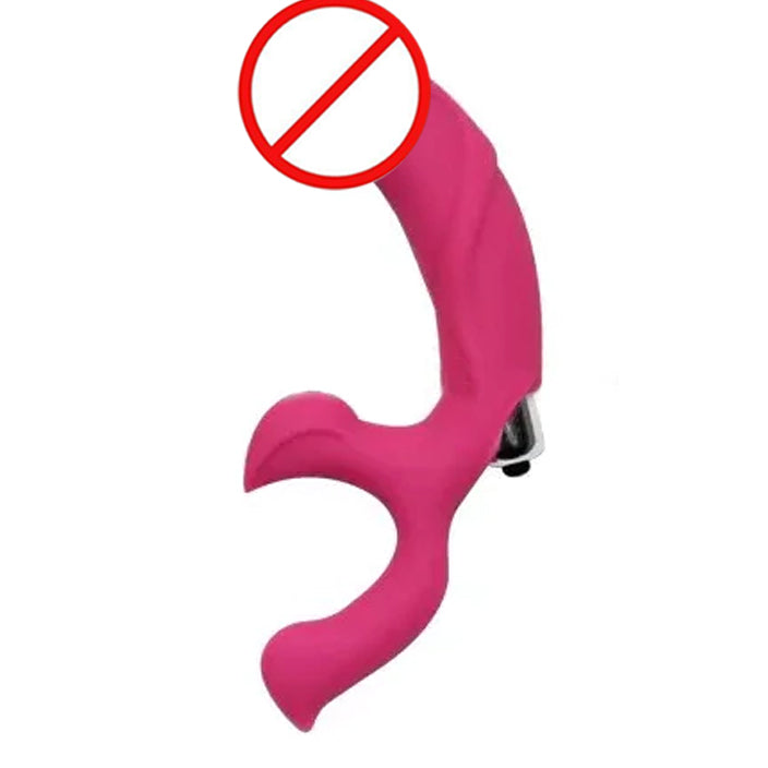 3 Sided Vibrator Multi-function Waterproof Clitoris Vibrator Sex Toy in Pakistan – Pink
